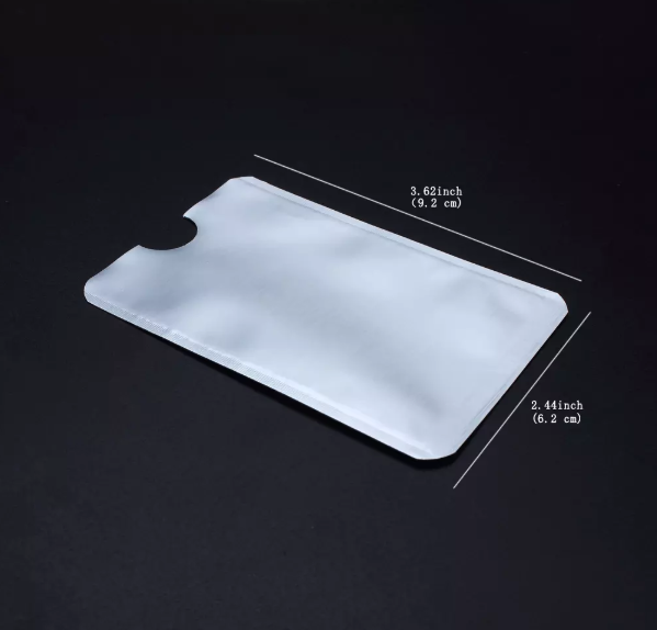 RFID Blocking ANTI THEFT Aluminum Safety Sleeve Credit Card Protector   IT GOV Security DOES NOT APPLY - фотография #4