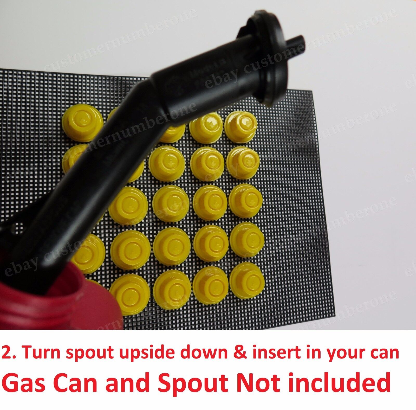 25 Blitz Gas Can Yellow Spout Caps fits part 900302 900092 900094 Original Style Aftermarket cno50 - фотография #3