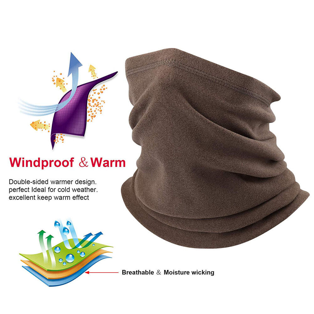 Winter Fleece Neck Warmer Windproof Ski Bandana Half Face Mask for Men & Women Unbranded Dot Not Apply - фотография #8