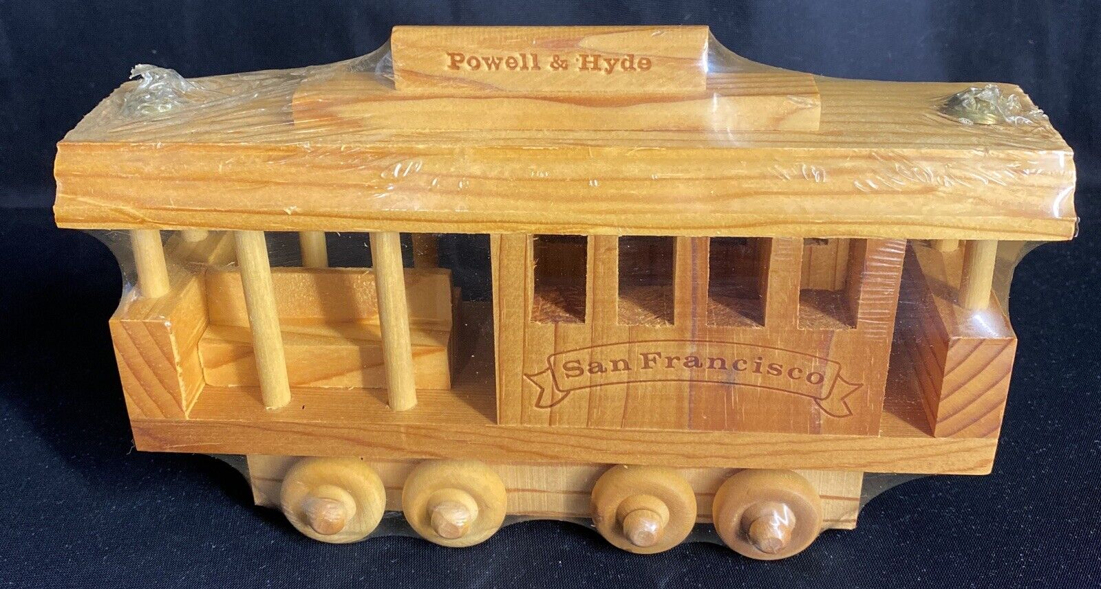 San Francisco Powell & Hyde Wooden Trolley 1984 New Old Stock Souvenir Без бренда
