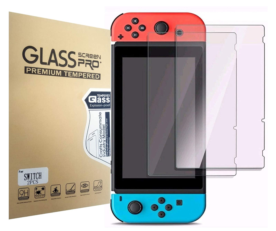  (2 Pack) For Nintendo Switch Premium HD Tempered Glass Screen Protector amFilm