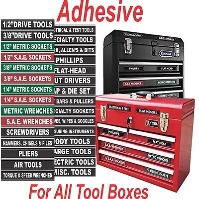 TOOL BOX LABELS Organize Wrenches Sockets & Cabinets fast & easy - Green Edition SteelLabels.com ATLBX001 - фотография #3