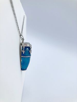 Harmony Jewelry Necklace | Conga Drum | Blue & Silver Future Primitive - фотография #2