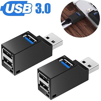 2 Pcs 3 Port USB 3.0 Hub Portable High Speed Splitter Box For PC Notebook Laptop Wowpartspro Does Not Apply