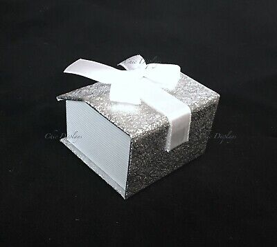 Ring Gift Boxes for Ring Silver Boxes Showcase Ring Box Magnetic Ribbon Box 20Pc Unbranded - фотография #5