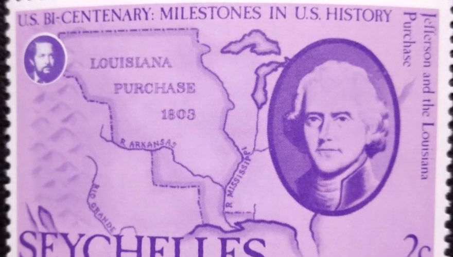 3 SEYCHELLES Stamps US BI- Centenary Milestones in US History Louisiana Purchase Без бренда - фотография #11