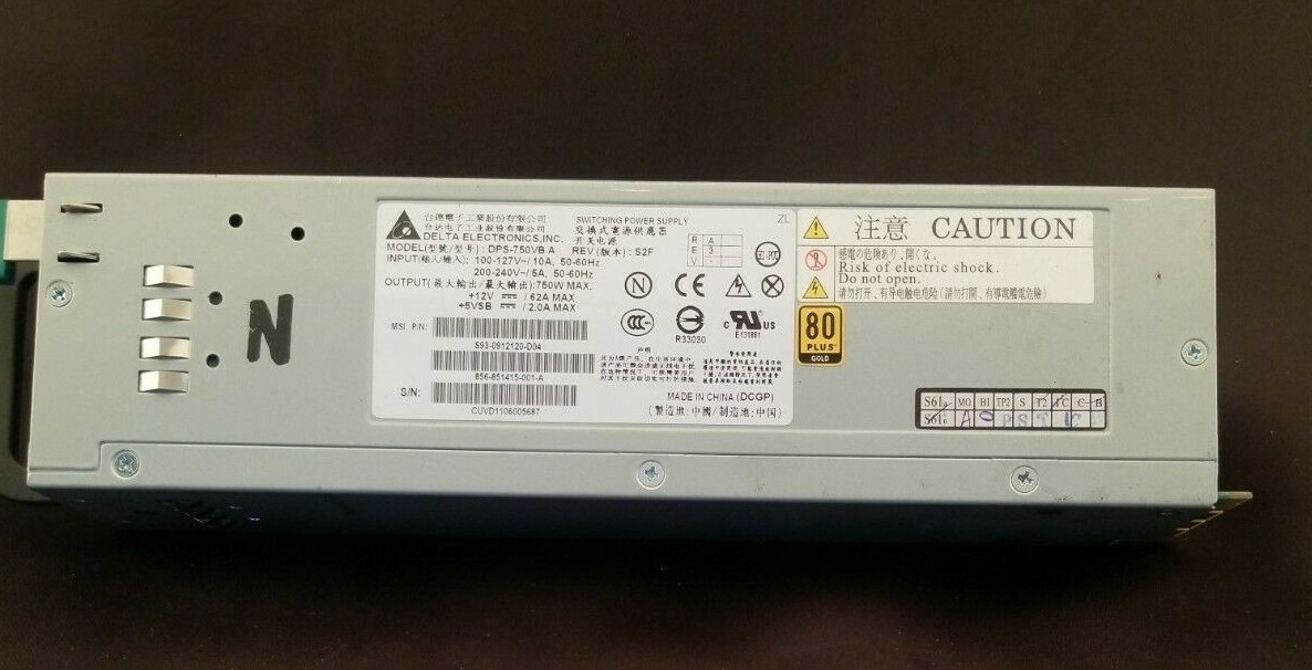 2- FLEXTRONICS FPS-800 SWITCHING POWER SUPPLY Flextronics Delta Electronics DPS-800QB A - фотография #6