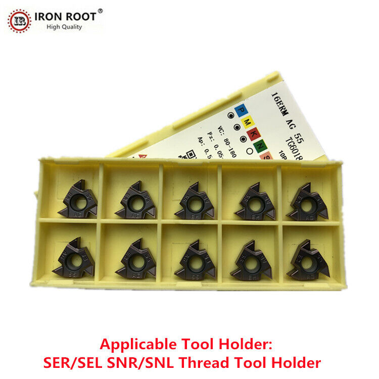 10P 16ERM AG55 TG6018  CNC Threading Insert Carbide Insert For stainless steel IRON ROOT Does Not Apply - фотография #3