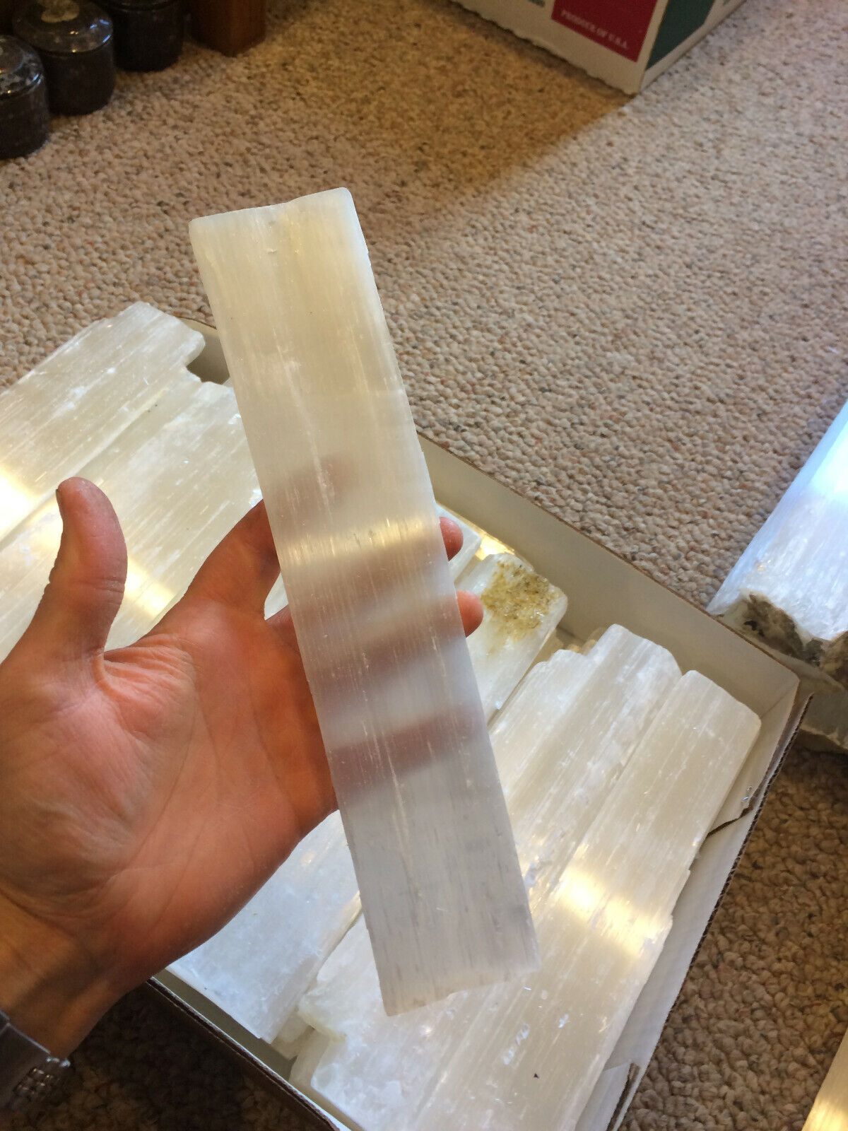 10 " Selenite Logs XL Natural Crystal Sticks Rough Wands BULK 5 lb LOT Wholesale Handmade by mmCrystals - фотография #3