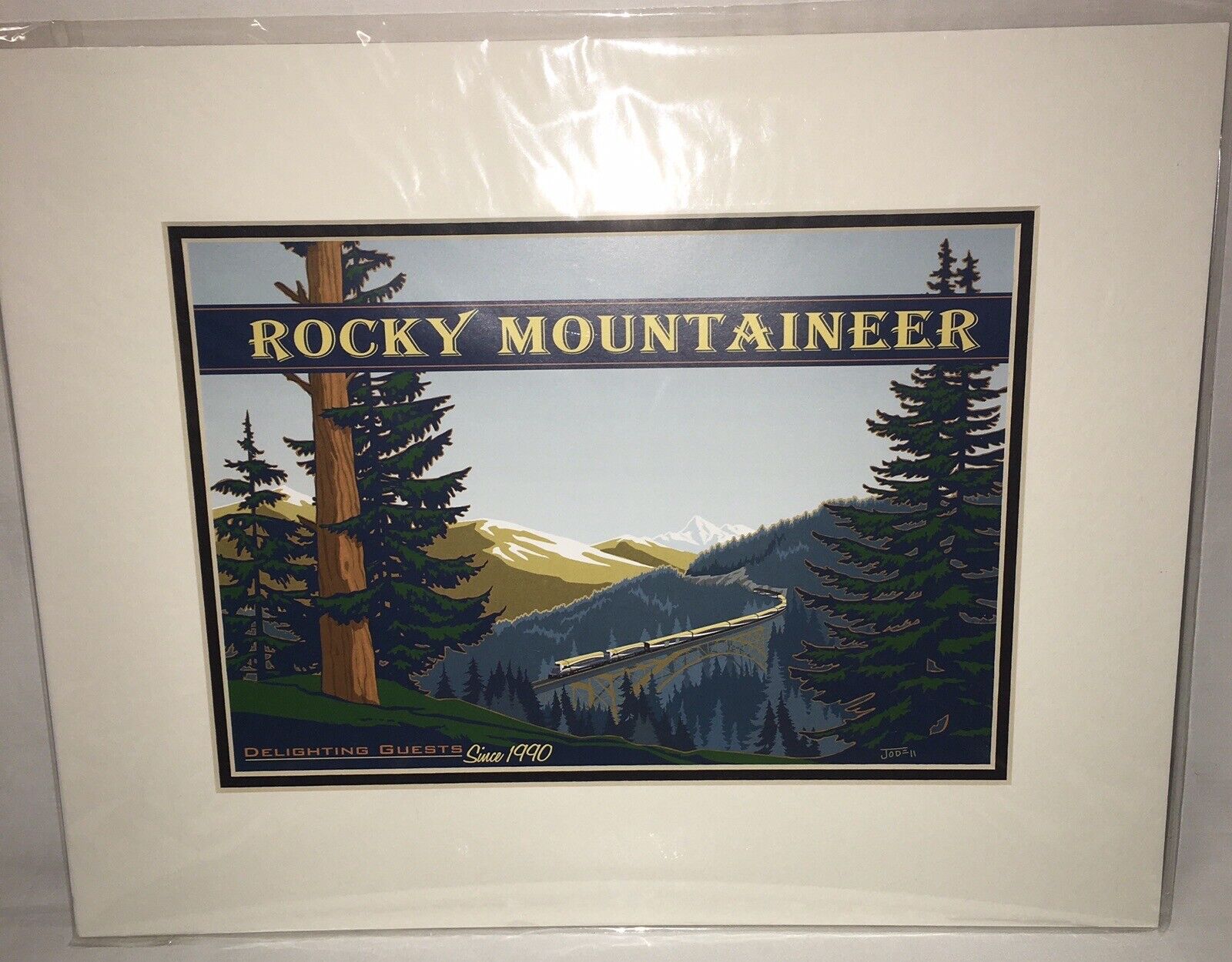 Jode Thompson Rocky Mountaineer Classic Art Canadian Rockies RAILROAD TRAIN Без бренда
