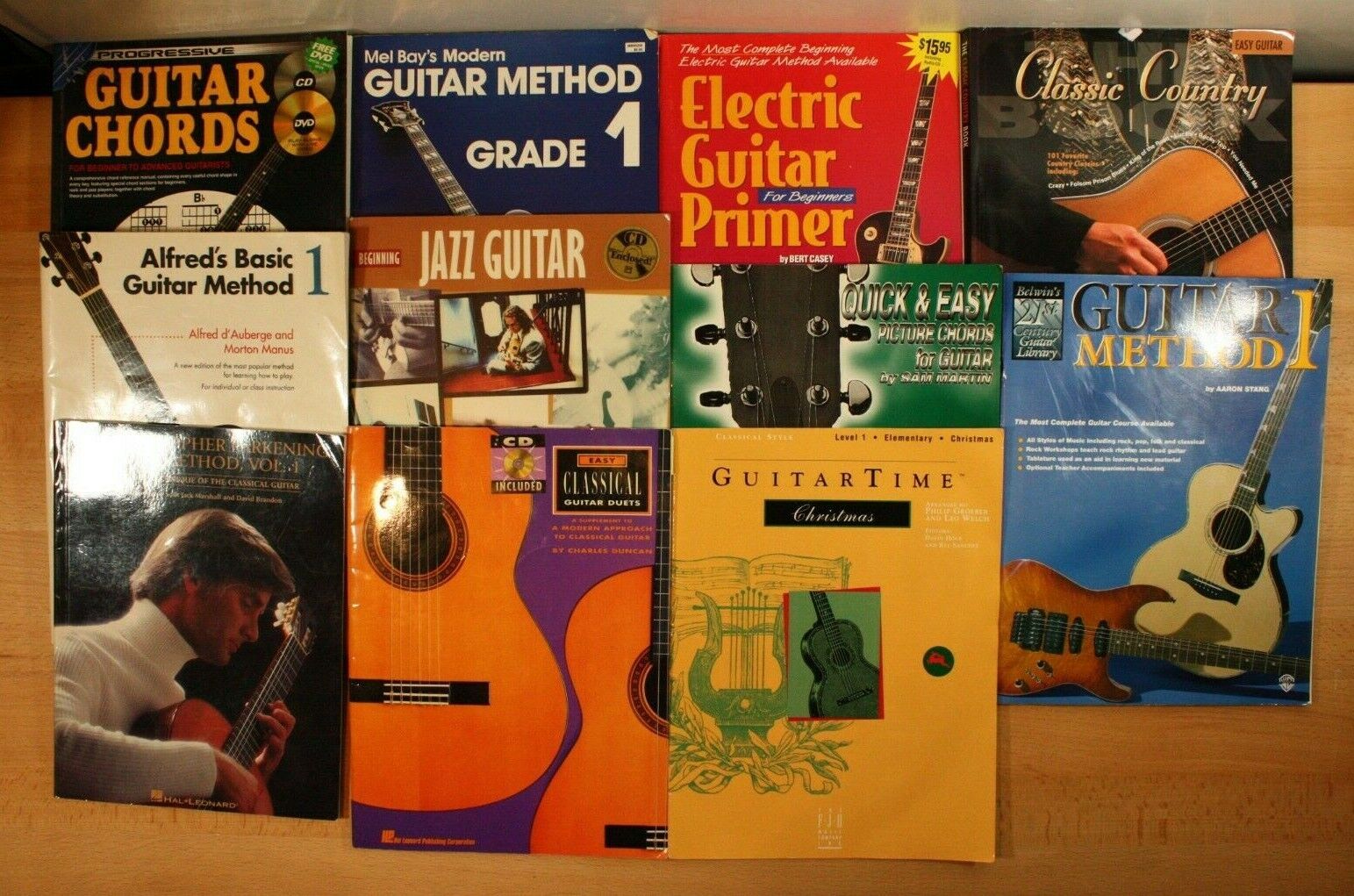 GUITAR SHEET MUSIC BOOKS! Easy/Level 1/Beginner! Lot of 11 Large Paperbacks Без бренда