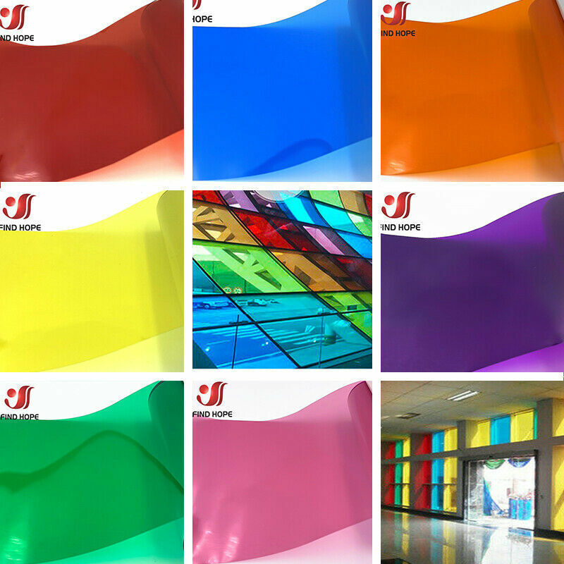 7pcs Bundle 20*30cm Clear Window Film Solar Tint Self Adhesive Color Glass Decor Unbranded Does not apply - фотография #2