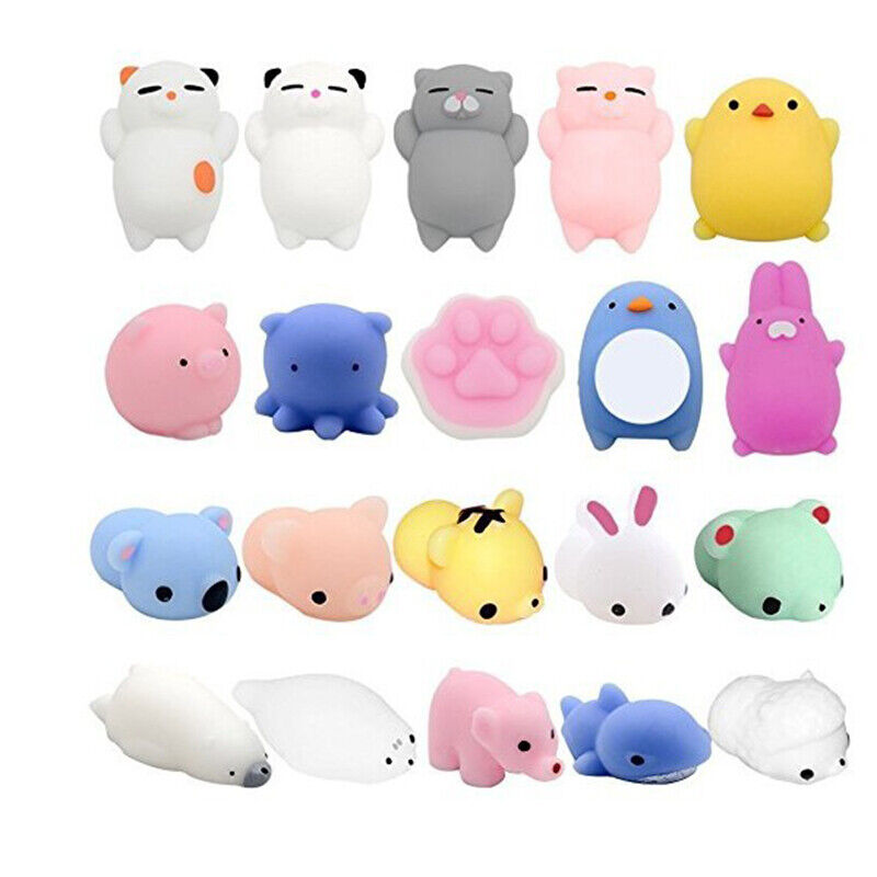 10Pcs Kids Animal Squishies Mochi Kawaii Toys Squeeze Stretch Stress Squishy Unbranded Dose Not Apply - фотография #3