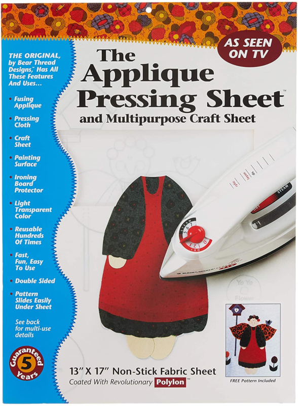 Applique Pressing Sheet 13In X 17In, White Does not apply