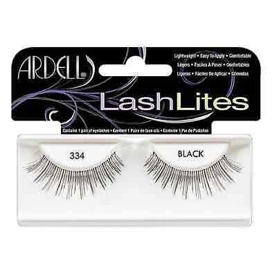 Ardell Lash Lites Fake Eyelashes, Black [334] 1 ea (Pack of 4) Ardell Does not apply