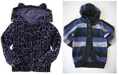 NEW Baby Gap girls jacket hoodie admirals club northern brights prep school 2 3 Baby Gap