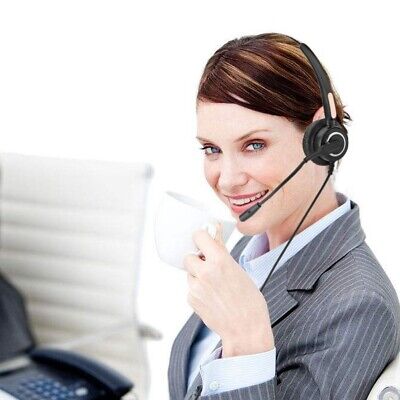 RJ9 Call Center Telephone Headset Office Phone Headphone W/ Noise Cancelling Unbranded Does Not Apply - фотография #4