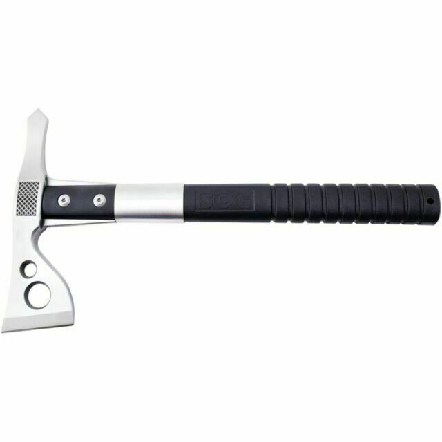SOG FastHawk Stainless Fixed Axe Head Blade Black Handle Ax + Sheath F06PNCP SOG F06PN-CP