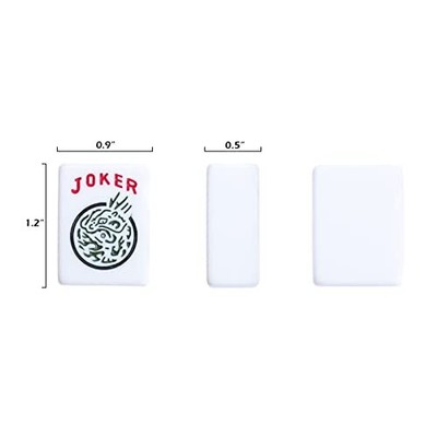 American Mahjong Game Set, 166 Premium White Mahjong With Black Paisley Bag Does not apply Does Not Apply - фотография #3