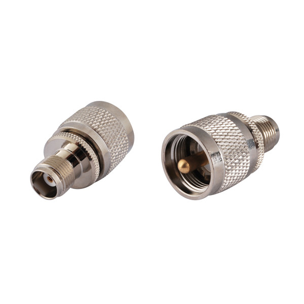 10-Pack TNC Female to UHF PL-259 Male Connector Adapter for Amateur Ham Radio Eightwood AD-T01SJ-U01SP-44BS00x10