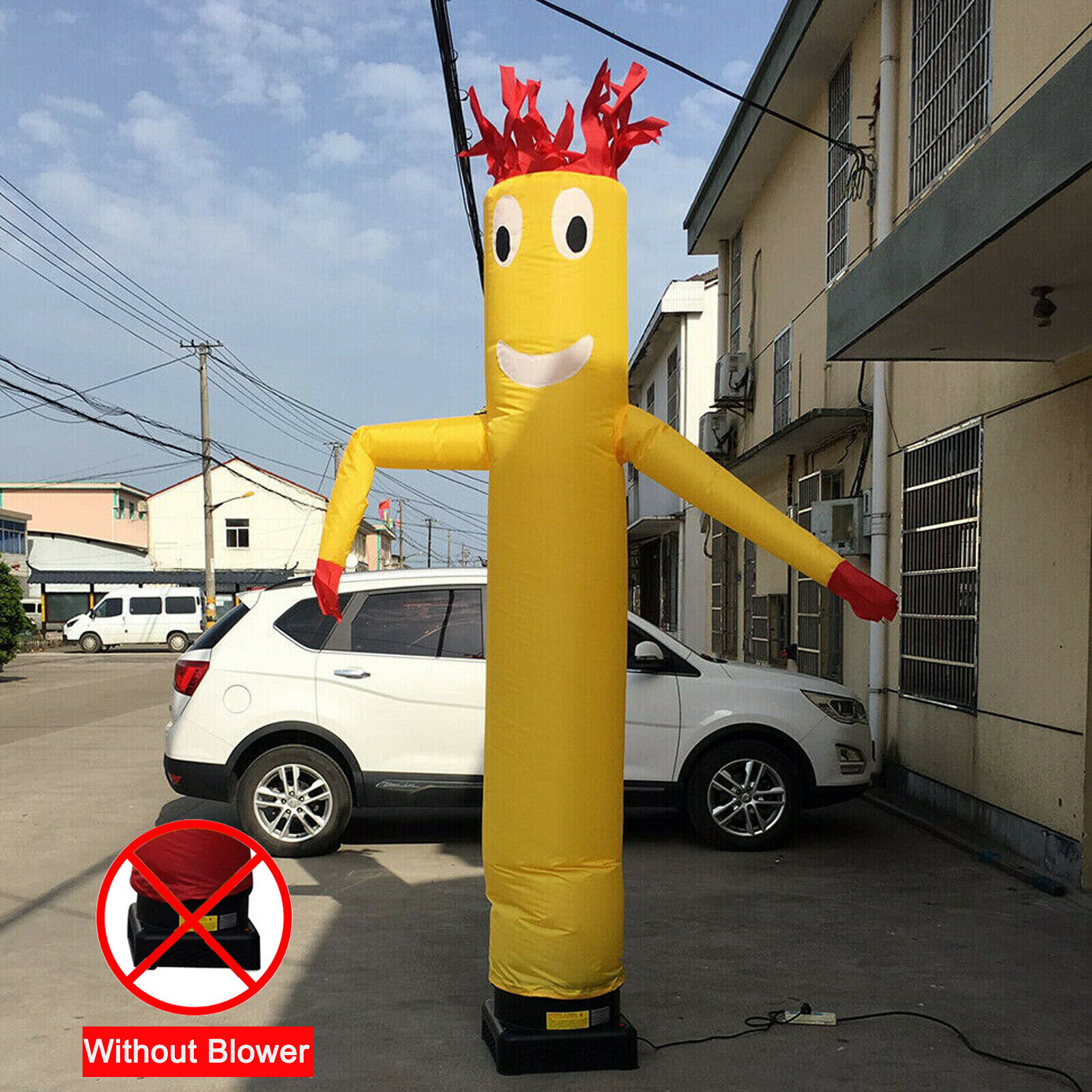 10FT Yellow Wind Dancer Air Puppet Sky Wavy Man Inflatable Tube No Blower USA Без бренда - фотография #3