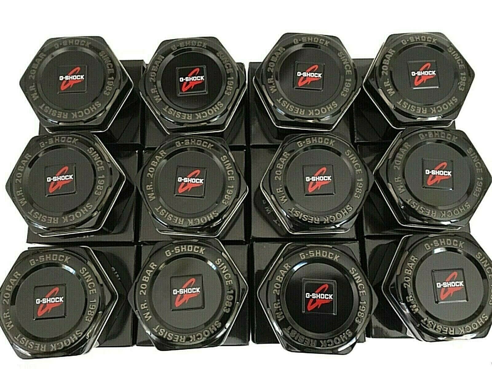 Set of 12 Original G-Shock Empty Watch Tin Boxes with 12 Warranty Cards Casio G-Shock