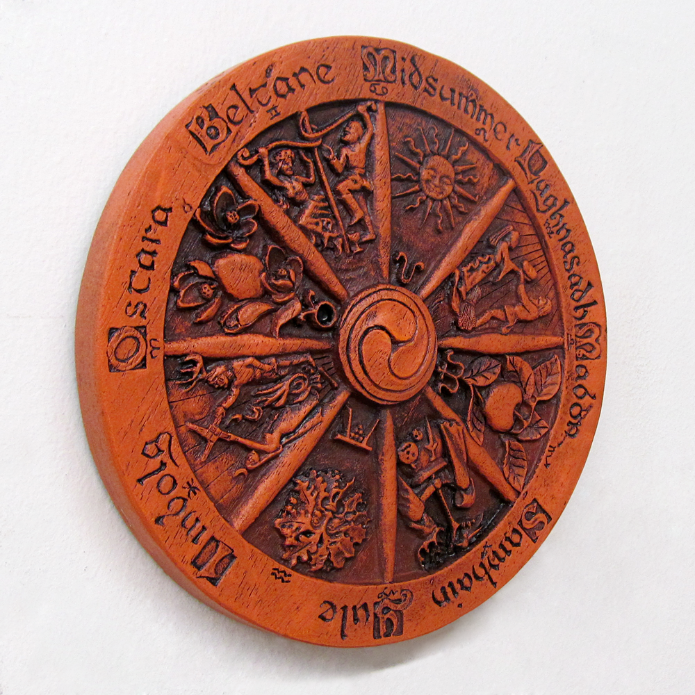 Small Wheel of the Year Plaque - Dryad Design - Wiccan Pagan Sabbats Wall Decor Dryad Design - фотография #3