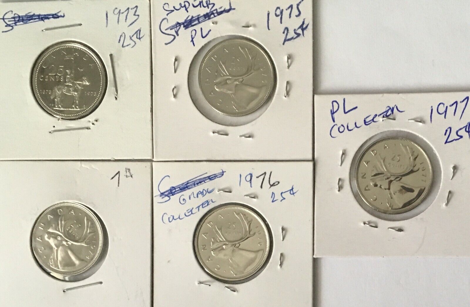 CANADA 1973 -1977 UNC 25 CENT  COIN FROM A HUGE COLLECTION KEEP FOLLOWING US Без бренда