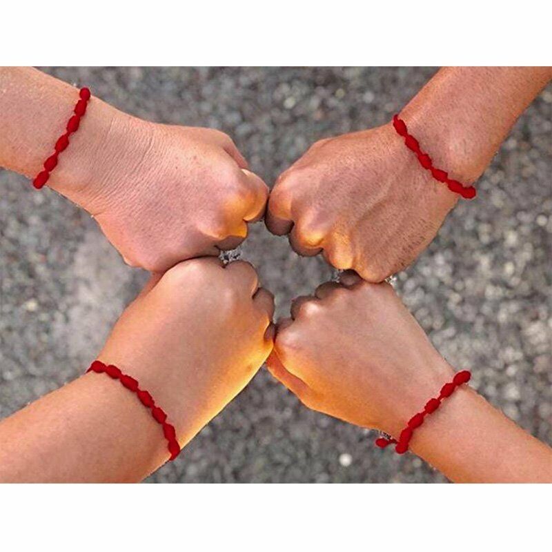 10pcs 7 Knots Red String Bracelet Protection Lucky Amulet for Success Jewelry Unbranded Does not apply - фотография #6