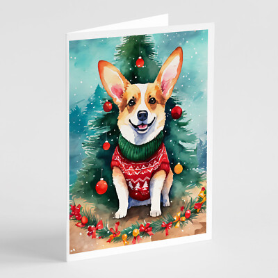 Corgi Christmas Greeting Cards and Envelopes Pack of 8 DAC3429GCA7P Без бренда