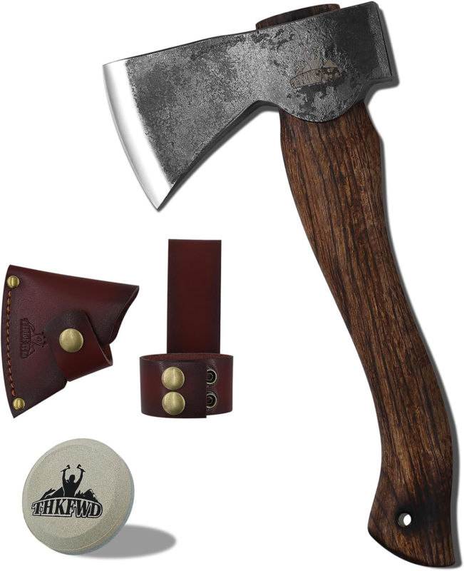 Camping Axe and Hatchet -11" Forged Carving Axe with Leather Sheath, Bushcraf... Does not apply