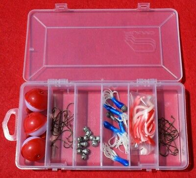 Plano Fishing Tackle Box Bobbers Hooks Sinkers Blue Crappie Jigs Plastic Worms Plano Model Products 3450-46