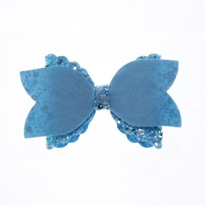 10PCS 8CM Newborn Glitter Leather Hair Bow With Fully Covered NO CLIPS Unbranded - фотография #4