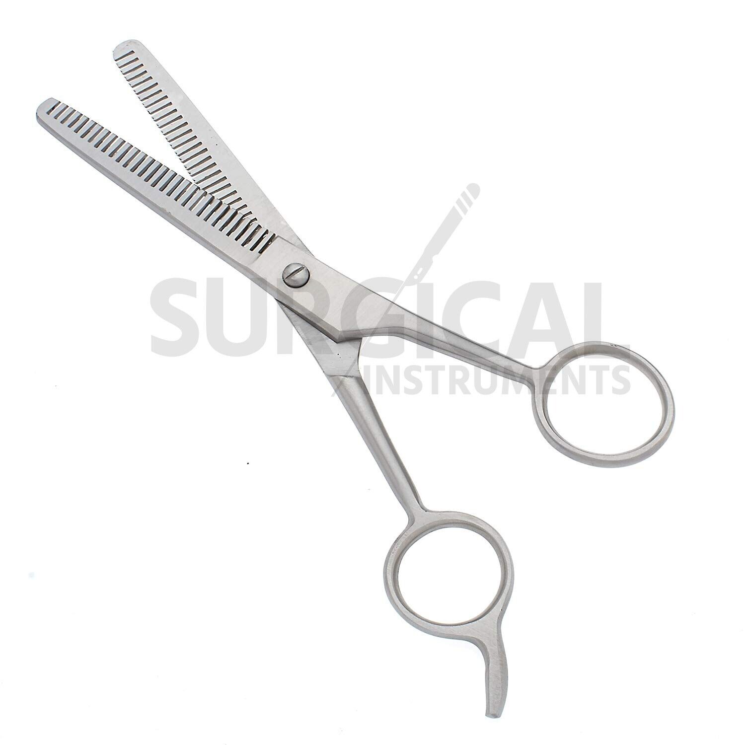 6.5" Double Teeth Hair Salon Stylist Barber Thinning Scissors Shear German Grade SurgInstruments Does Not Apply - фотография #4