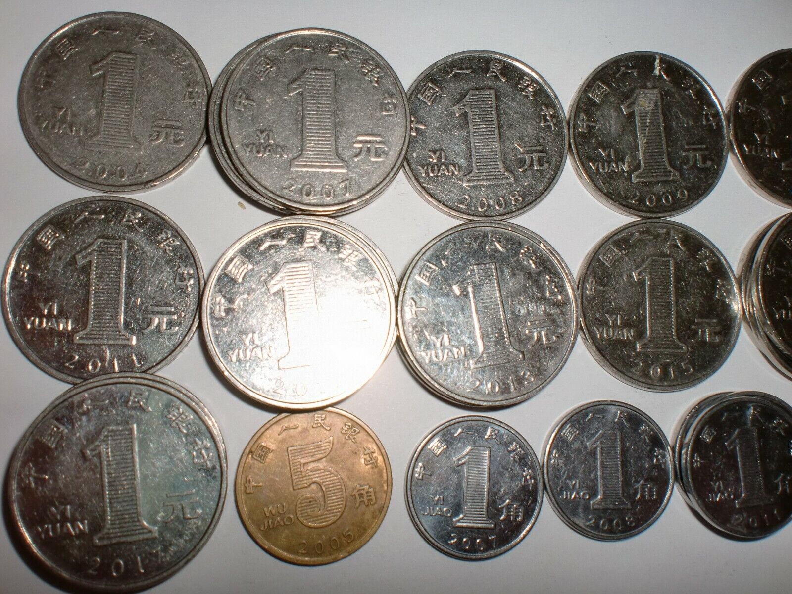 CHINA COINS LOT  – 30  OLD & NEW COINS - 1983–2017 Без бренда - фотография #3