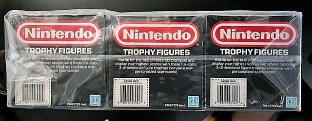New 1988 (6) Nintendo Super Mario Brothers Figure Trophy w/ Scorecard Full Set💎 Hasbro - фотография #6