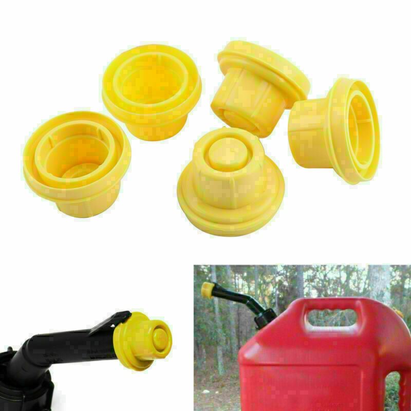 5PCS Replacement YELLOW SPOUT CAP Top For BLITZ Fuel GAS CAN 900092 900094 H2 Superplaza I301-A001-Yellow