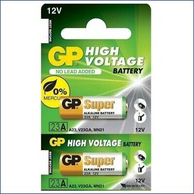 2 x Unit GP23A  12V Alarm Remote Alkaline Battery High Voltage 21/23 A23 MN21 GP 23A