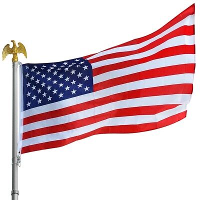 Wholesale 10pcs 3x5 FT USA US American Flag Stars United States Flagpole Apluschoice 22FLA001-US-35ORx10P - фотография #5