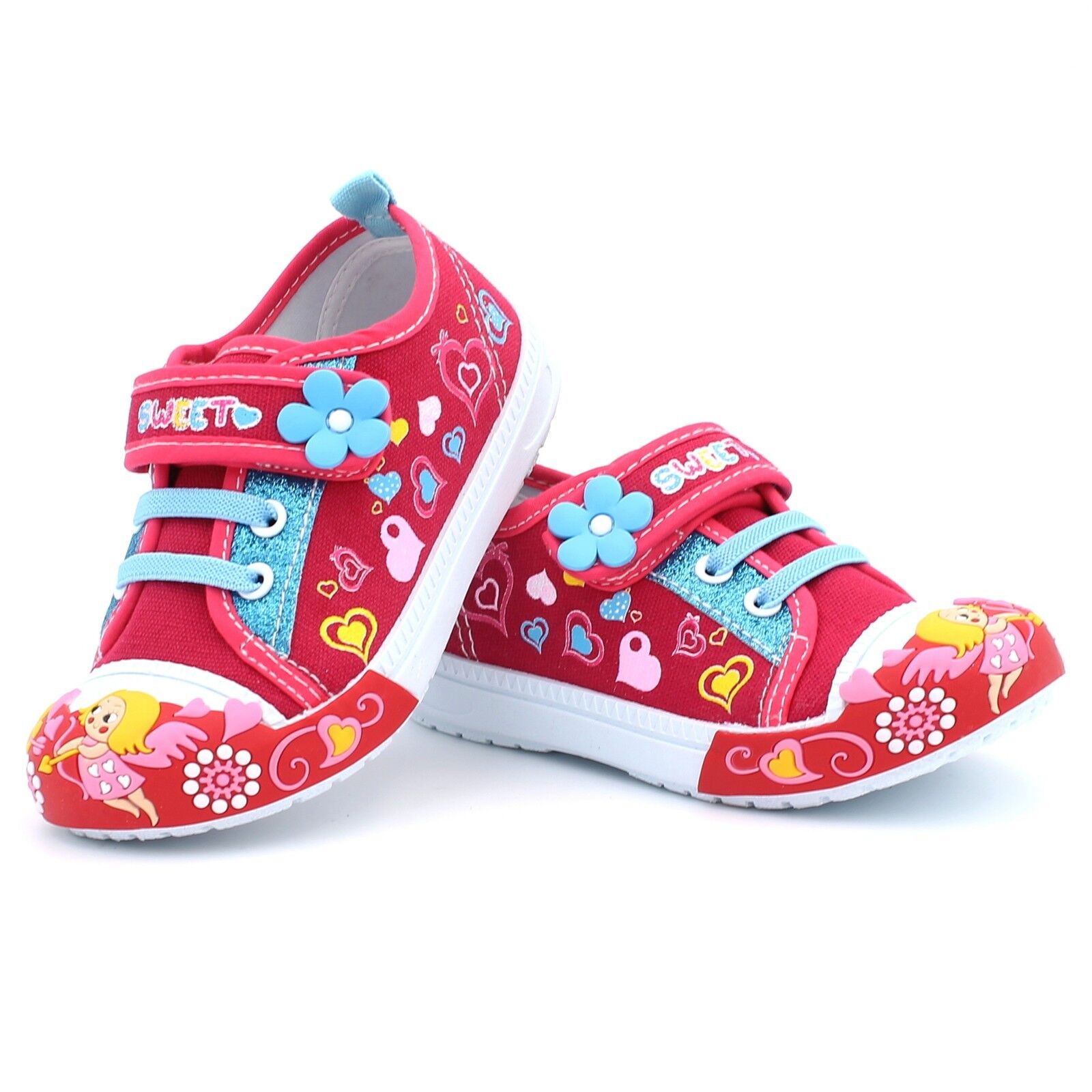 Girls Infant Toddler Little Kid Baby Flower Canvas Soft Sole Design Strap Papos Flowers - фотография #7