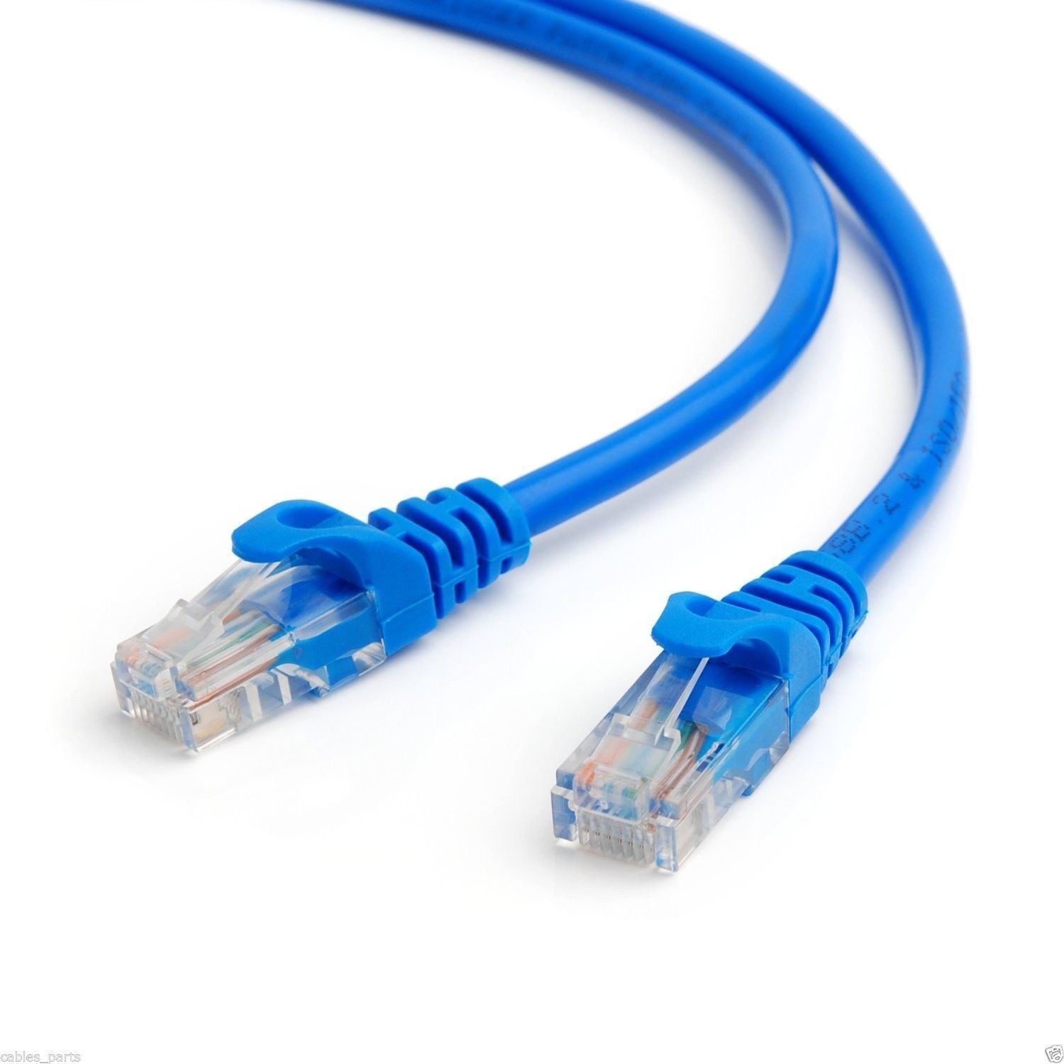 50ft Cat5 Patch Cord Cable 500mhz Ethernet Internet Network LAN RJ45 UTP Blue US Generic Does Not Apply - фотография #3