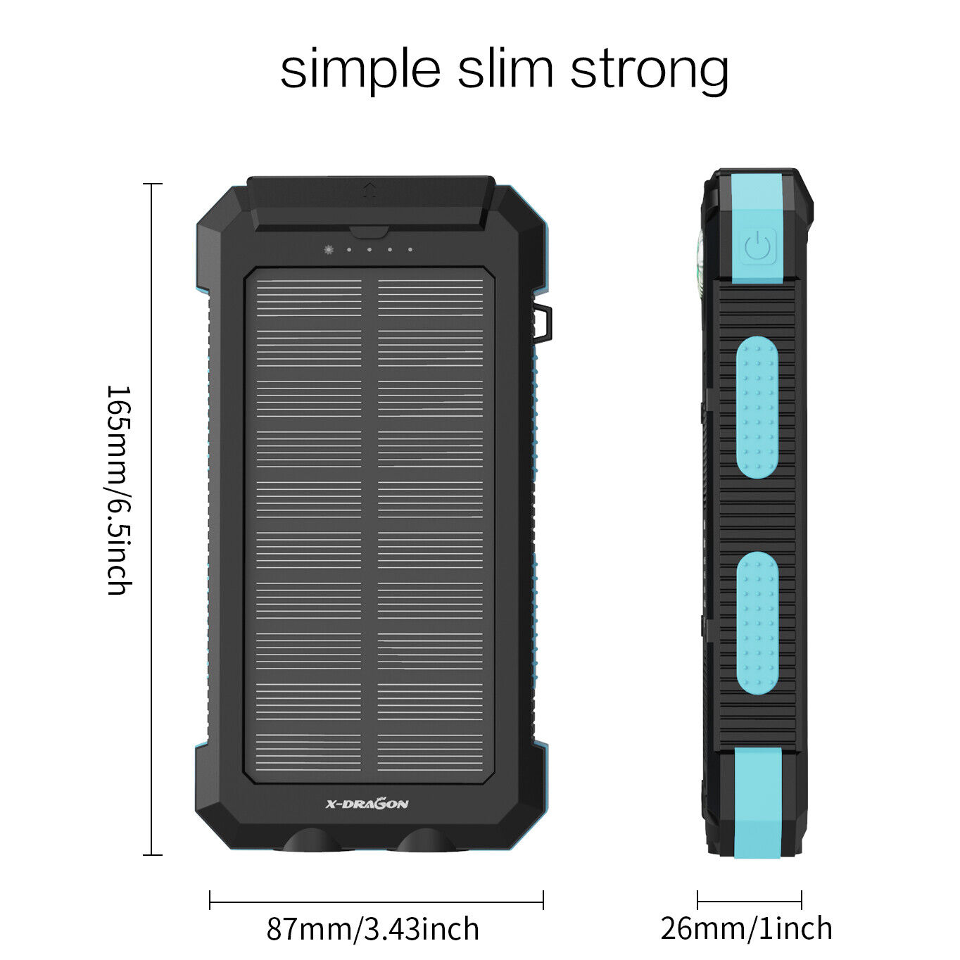 Waterproof Solar Power Bank Dual USB 500000mAh Portable External Battery Charger X-DRAGON Does Not Apply - фотография #8