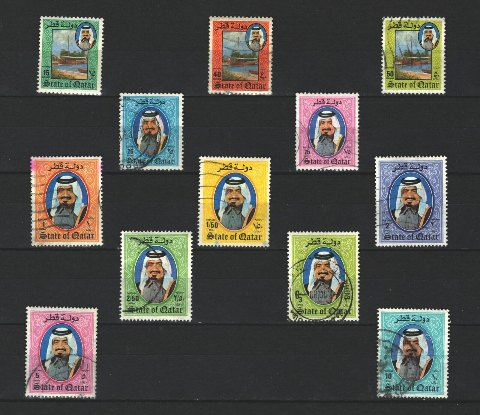 Qatar Emir Commemorative Postal used complete Set of Stamp LOT (Katar 439) Без бренда