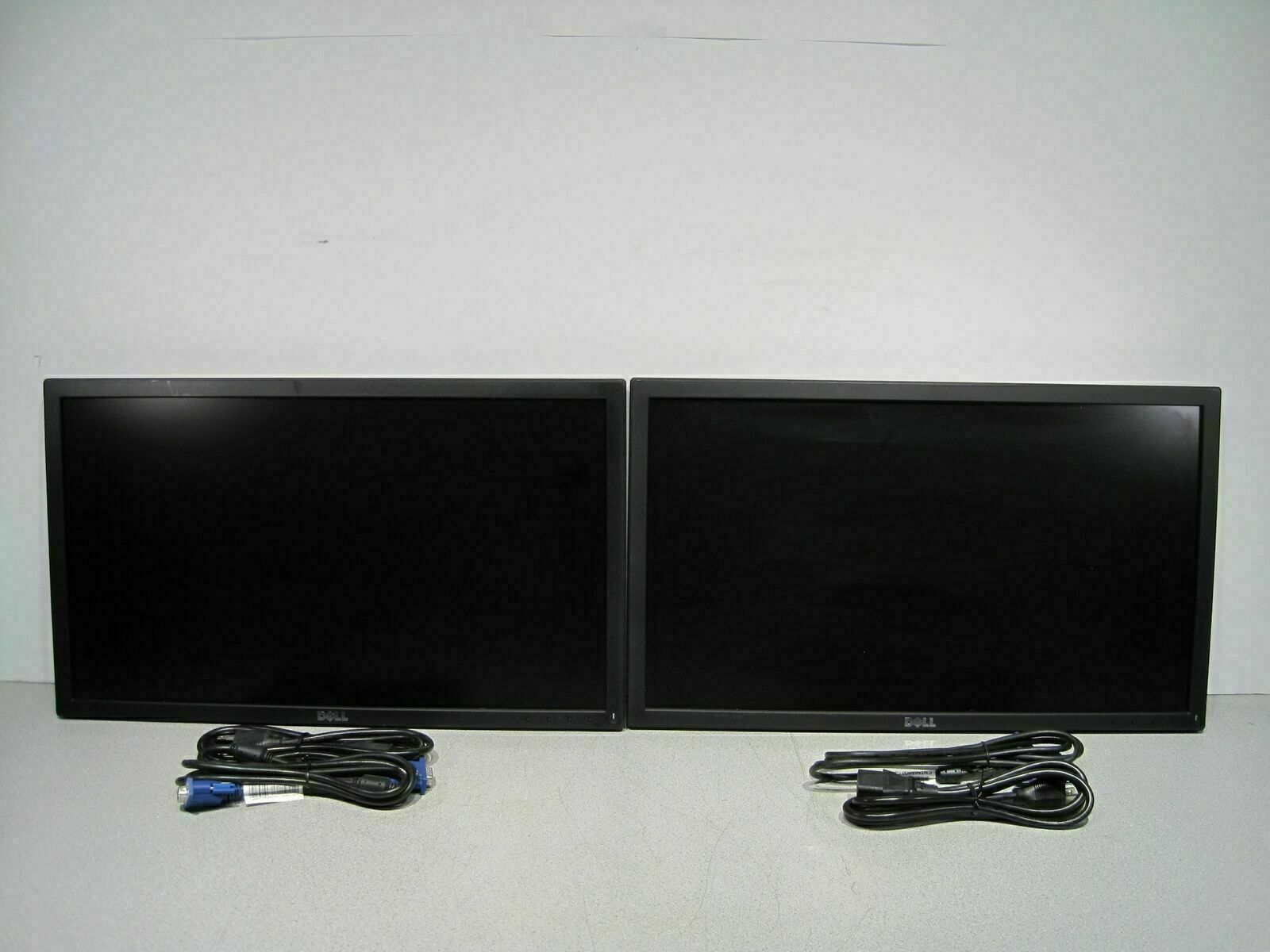 Lot of 2 Dell E2216H 22" LED-lit LCD Dual Monitor 1080p HD VGA DP No Stand Dell Does Not Apply