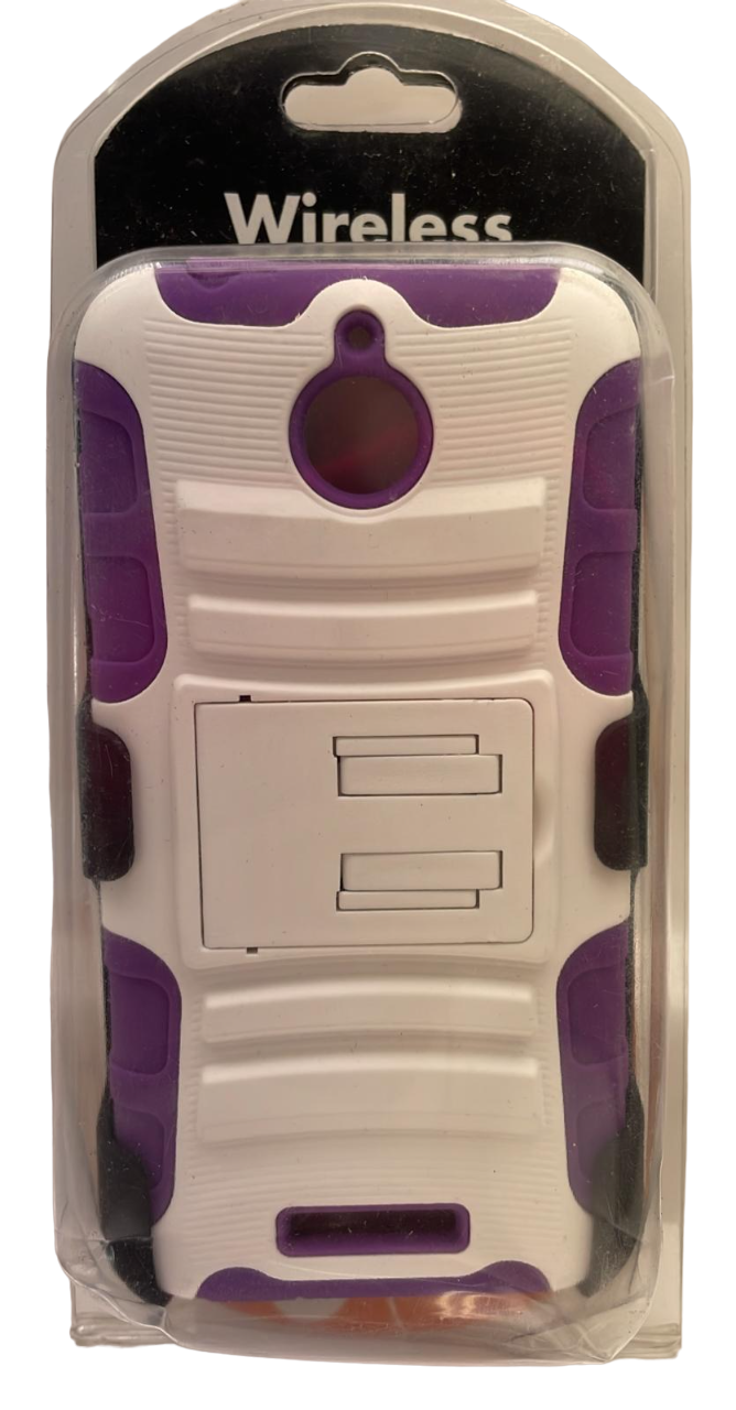 Sonne Holster Case with Kickstand for HTC Desire 510, White/Purple Sonne