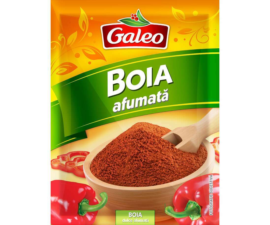 Romanian sweet paprika from smoked peppers GALEO, boia afumata dulce 3x15g Galeo - фотография #2