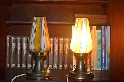 Pair vintage table lamp 1960. Midcentury lamp. Stilnovo lamp moderniste Без бренда - фотография #7
