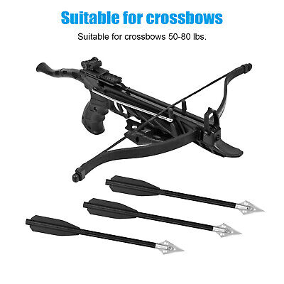12Pcs Crossbow Bolts 6.5" Aluminium Arrows Broadhead Hunting Mini Archery Pistol EEEKit Does Not Apply - фотография #3