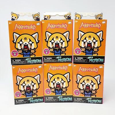 Aggretsuko Chibi In Motion Series 2 Clip-On Danglers - Lot of 6 Blind Boxes Без бренда