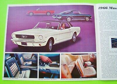 1966 FORD COLLECTION LOT 4 BROCHURES 66-pgs Galaxie FAIRLANE T-Bird MUSTANG GT Без бренда - фотография #6